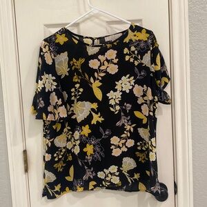 LOFT black blouse.